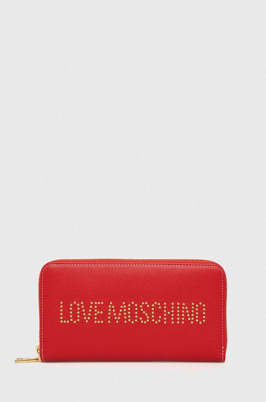 Love Moschino Πορτοφόλι χρώμα: κόκκινο - Pepit.gr