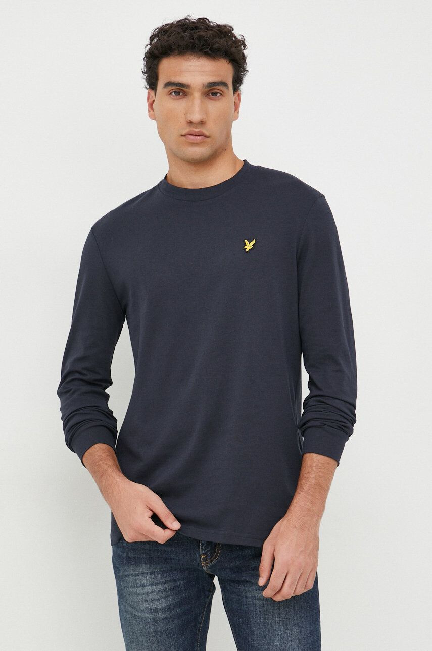 Lyle & Scott Βαμβακερή μπλούζα με μακριά μανίκια - Pepit.gr