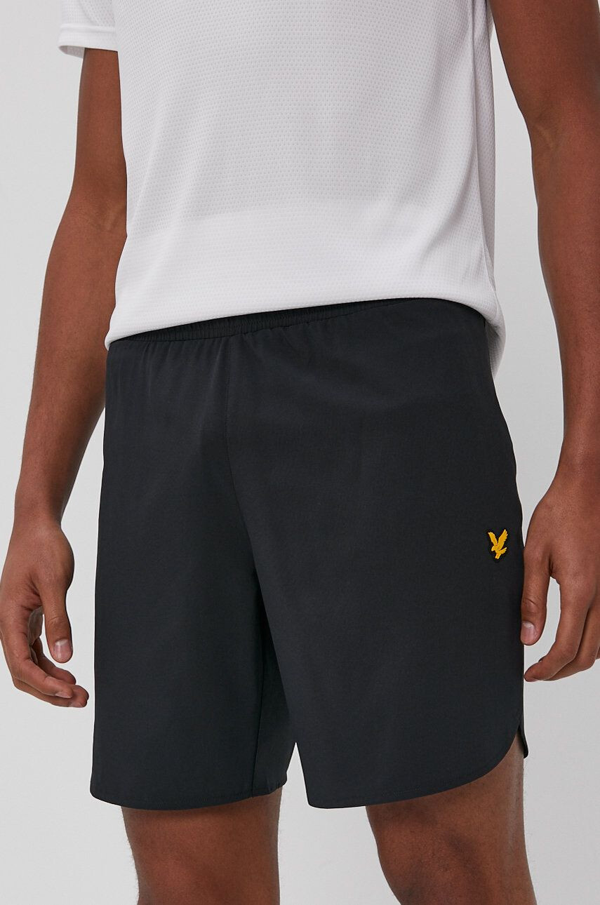 Lyle & Scott Σορτς ανδρικό χρώμα: μαύρο - Pepit.gr