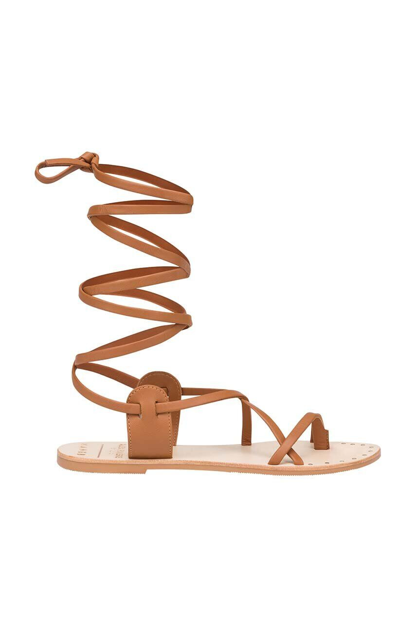 Manebi Δερμάτινα σανδάλια Tie-Up Leather Sandals - Pepit.gr