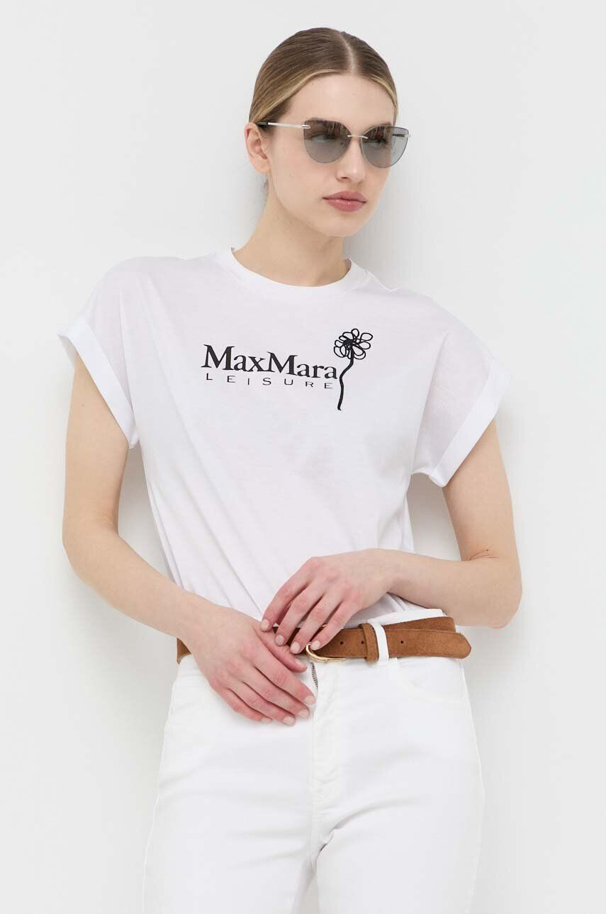 Max Mara Leisure Βαμβακερό μπλουζάκι - Pepit.gr