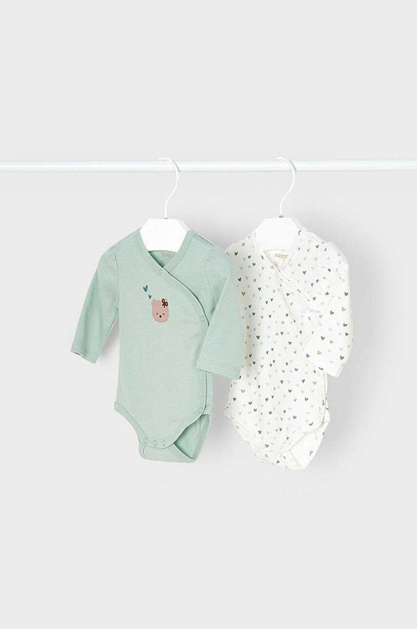 Mayoral Newborn Βαμβακερά φορμάκια για μωρά (2-pack) - Pepit.gr