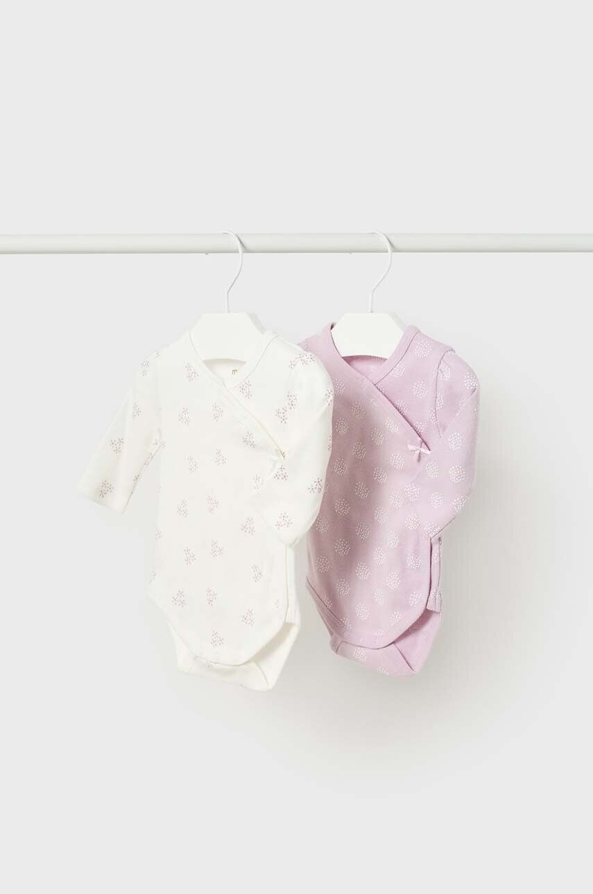 Mayoral Newborn Βαμβακερά φορμάκια για μωρά 2-pack - Pepit.gr