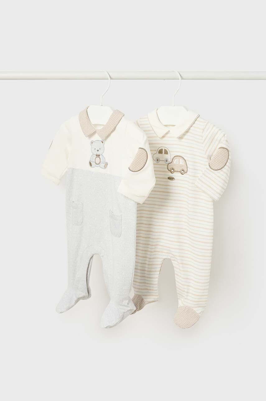 Mayoral Newborn Φόρμες με φουφούλα μωρού 2-pack - Pepit.gr