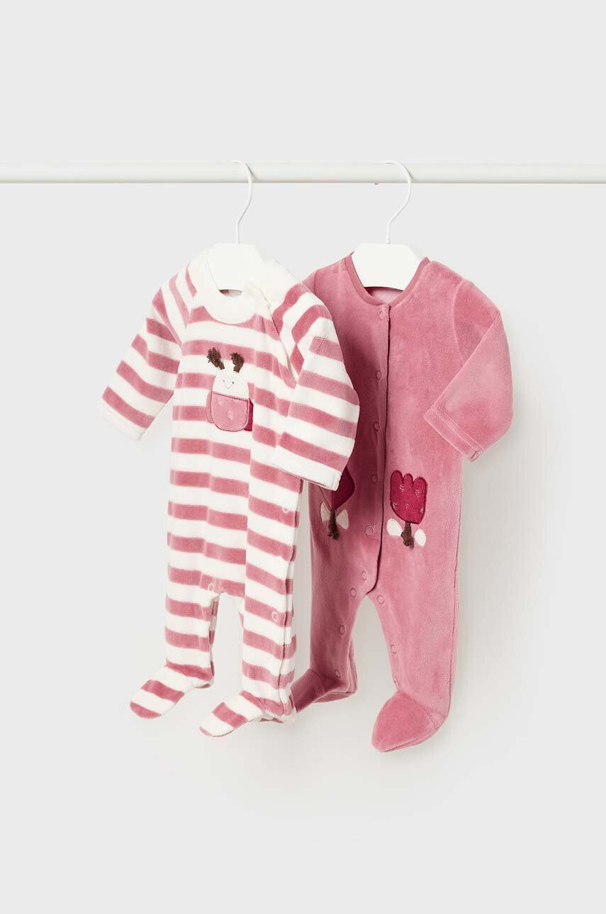 Mayoral Newborn Φόρμες με φουφούλα μωρού 2-pack - Pepit.gr