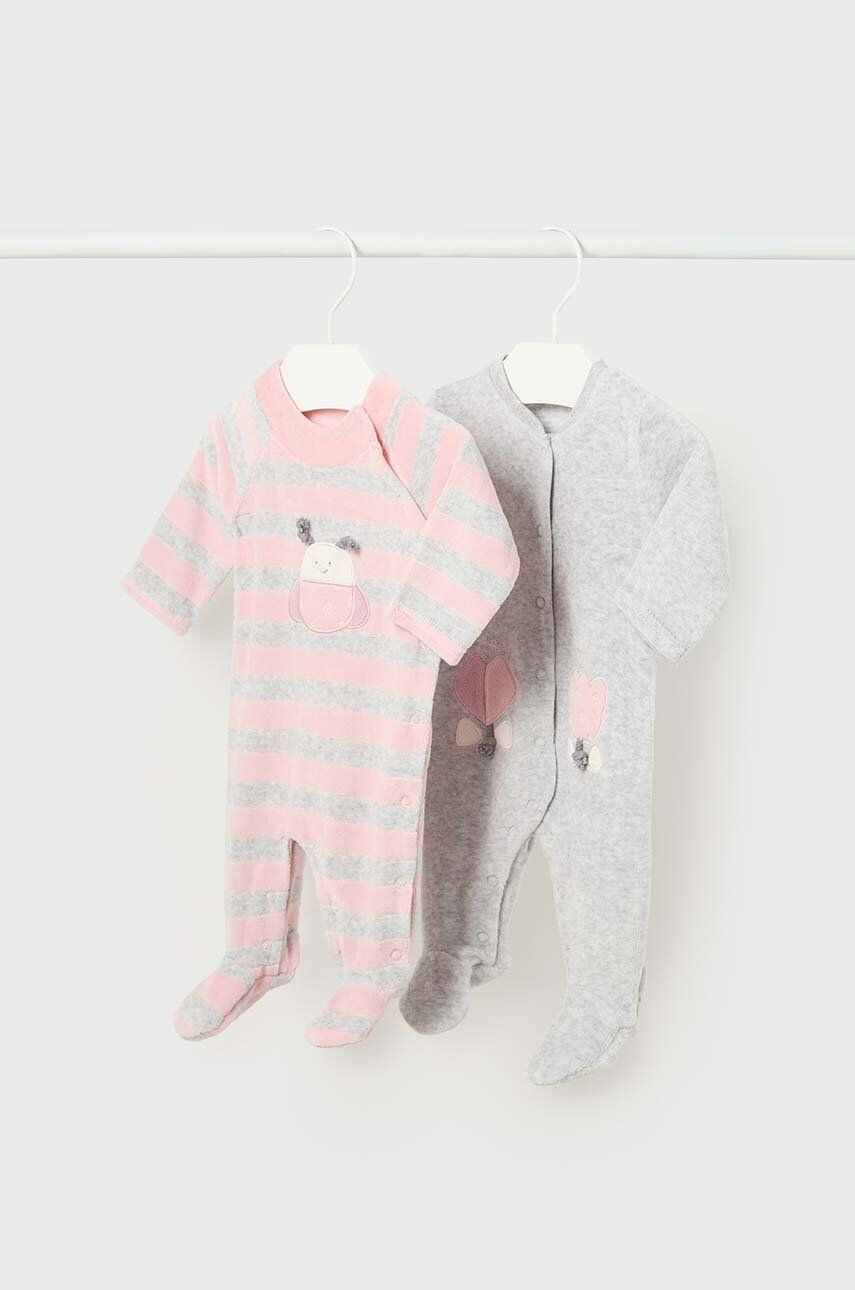 Mayoral Newborn Φόρμες με φουφούλα μωρού 2-pack - Pepit.gr