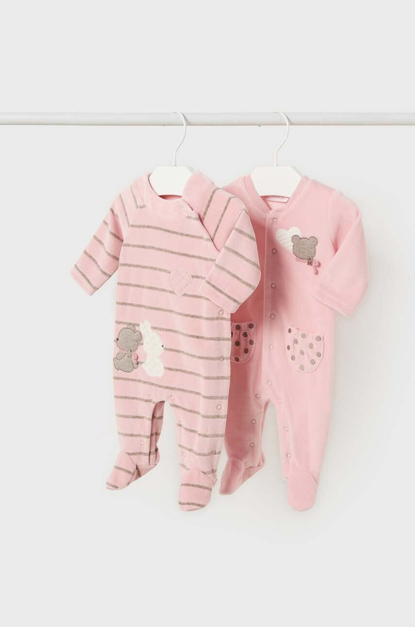 Mayoral Newborn Φόρμες με φουφούλα μωρού 2-pack - Pepit.gr