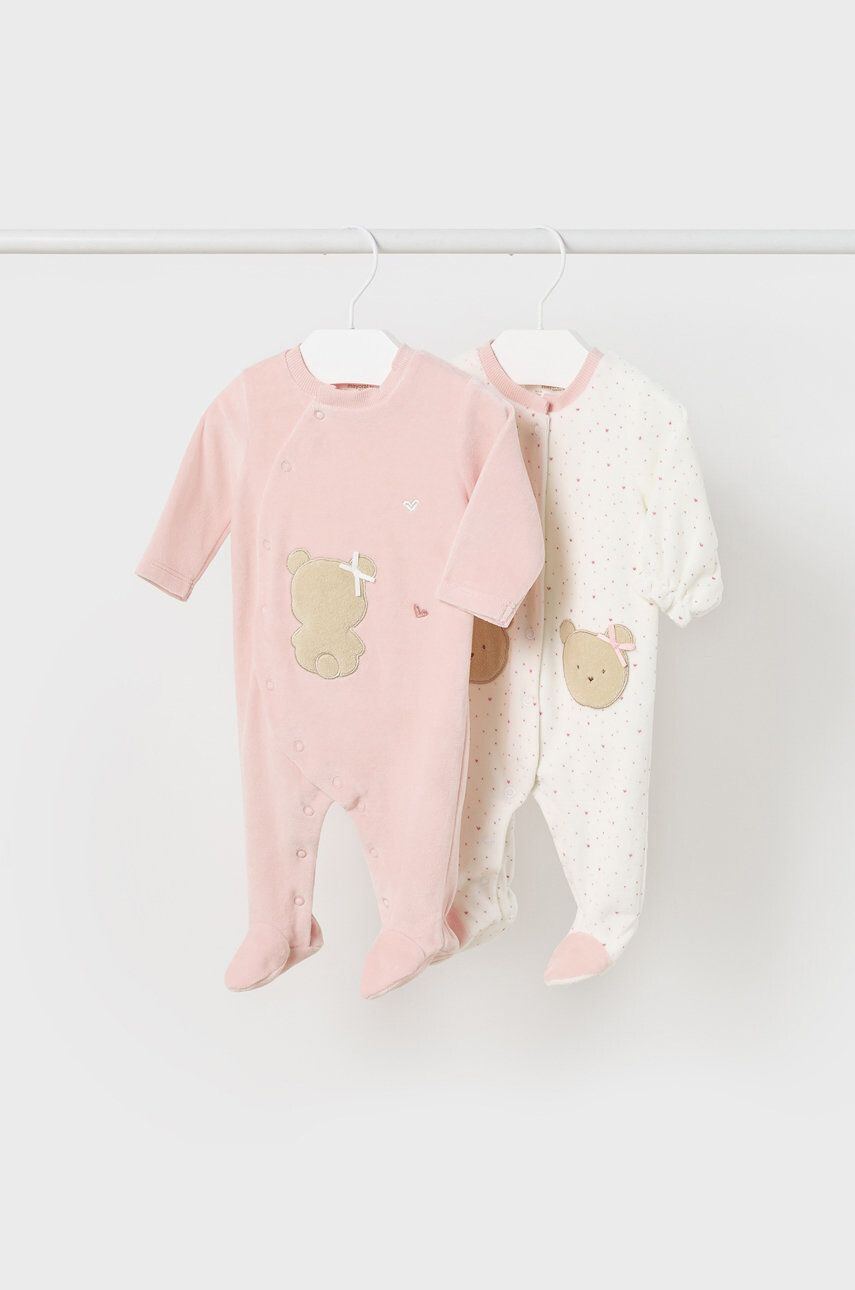 Mayoral Newborn Φόρμες με φουφούλα μωρού (2-pack) - Pepit.gr