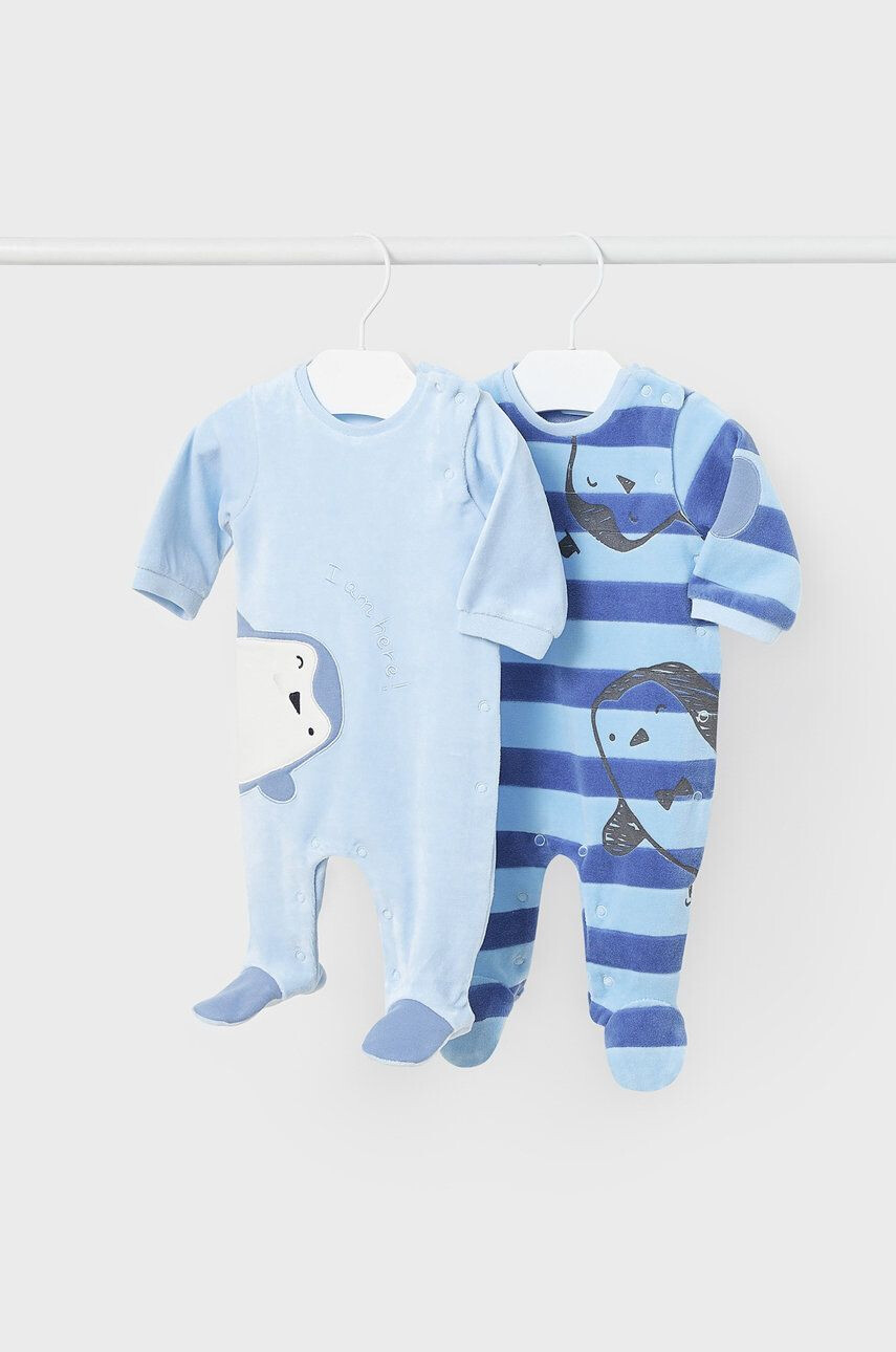 Mayoral Newborn Φόρμες με φουφούλα μωρού (2-pack) - Pepit.gr