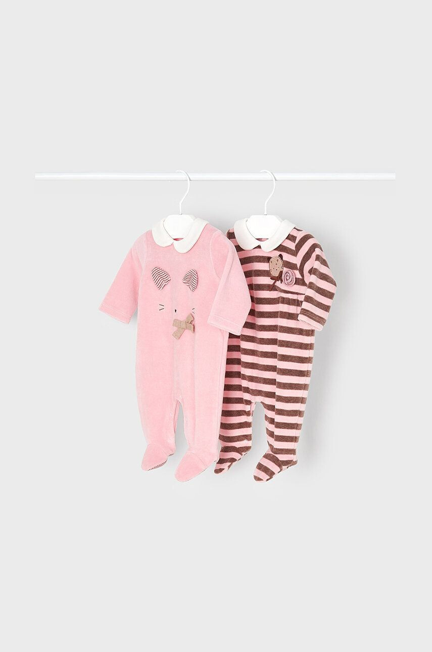 Mayoral Newborn Φόρμες με φουφούλα μωρού 2-pack - Pepit.gr