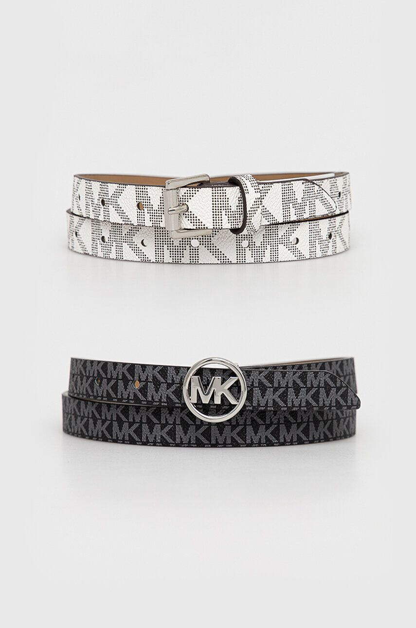 MICHAEL Michael Kors Ζώνη 2-pack χρώμα: μαύρο - Pepit.gr