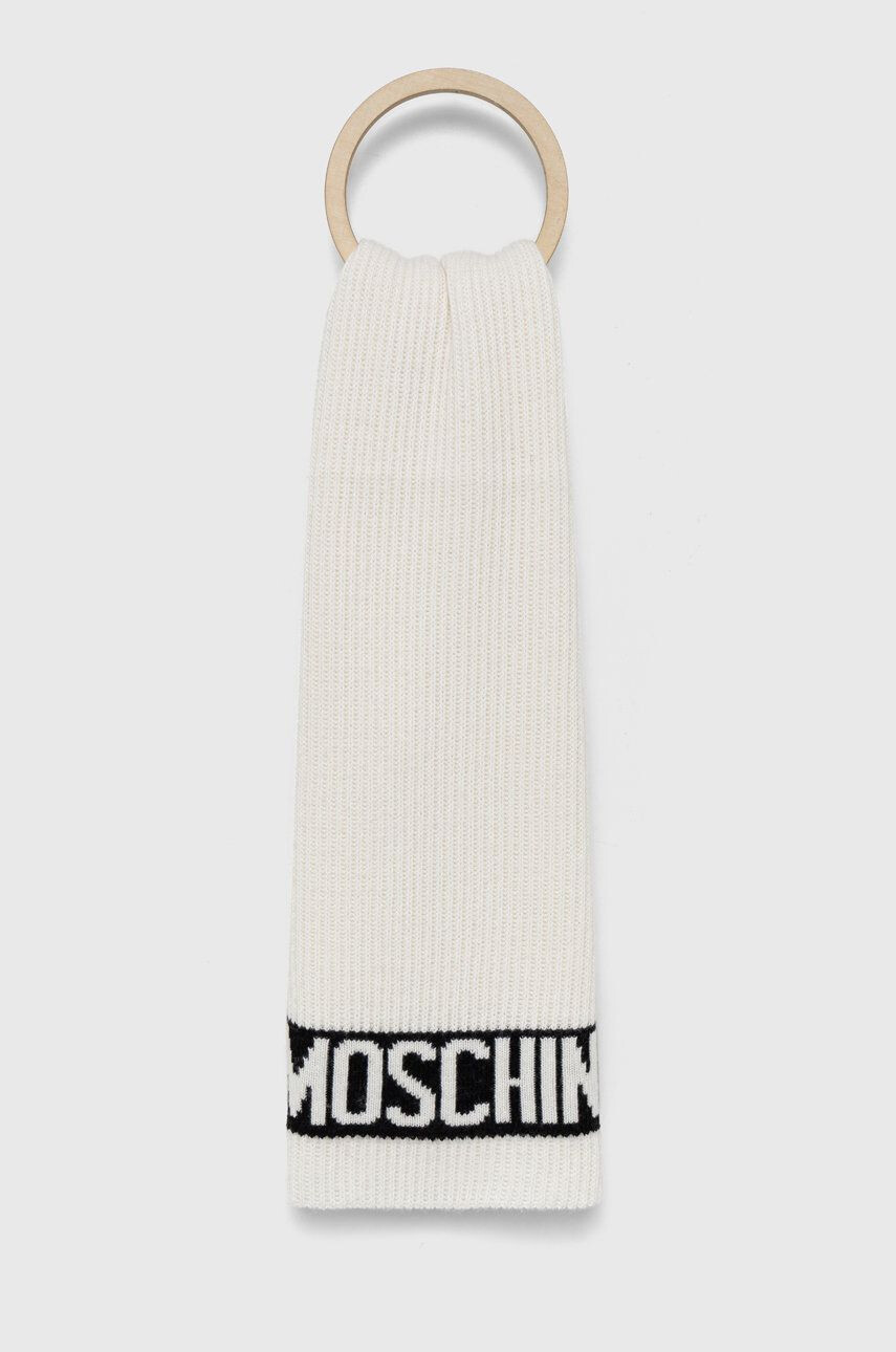 Moschino Κασκόλ χρώμα: άσπρο - Pepit.gr