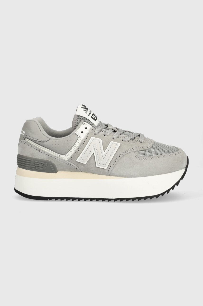 New Balance Αθλητικά Wl574zba χρώμα: γκρι - Pepit.gr