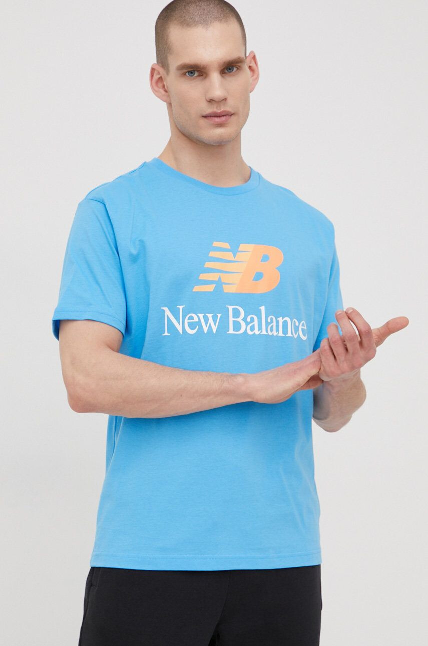 New Balance Βαμβακερό μπλουζάκι - Pepit.gr