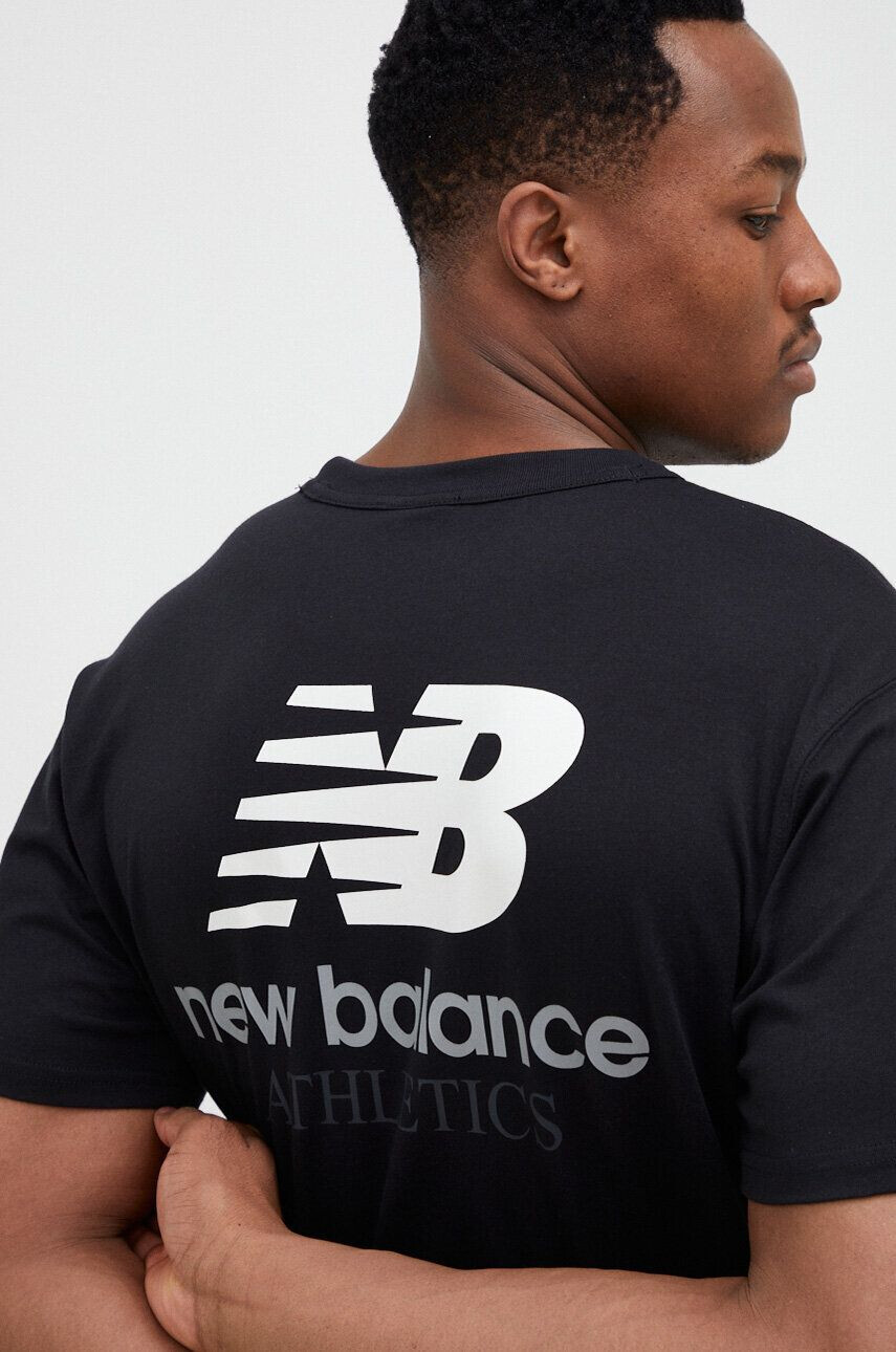 New Balance Βαμβακερό μπλουζάκι - Pepit.gr