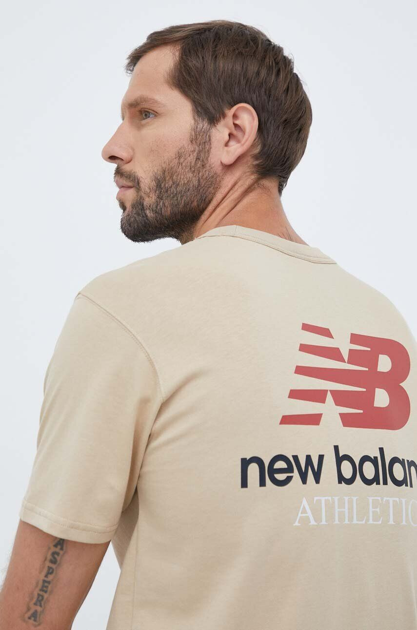 New Balance Βαμβακερό μπλουζάκι - Pepit.gr