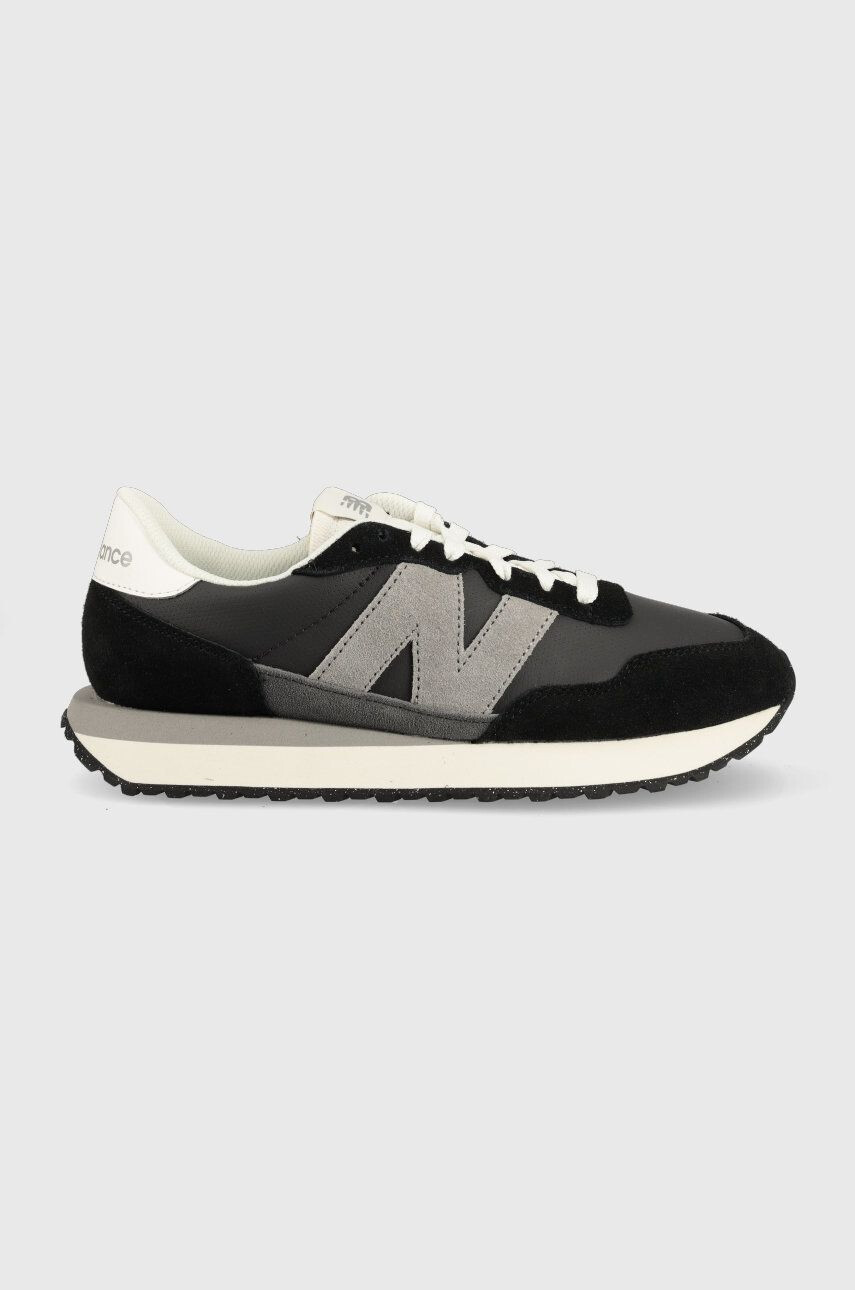 New Balance Δερμάτινα αθλητικά παπούτσια Ms237rc χρώμα: μαύρο - Pepit.gr