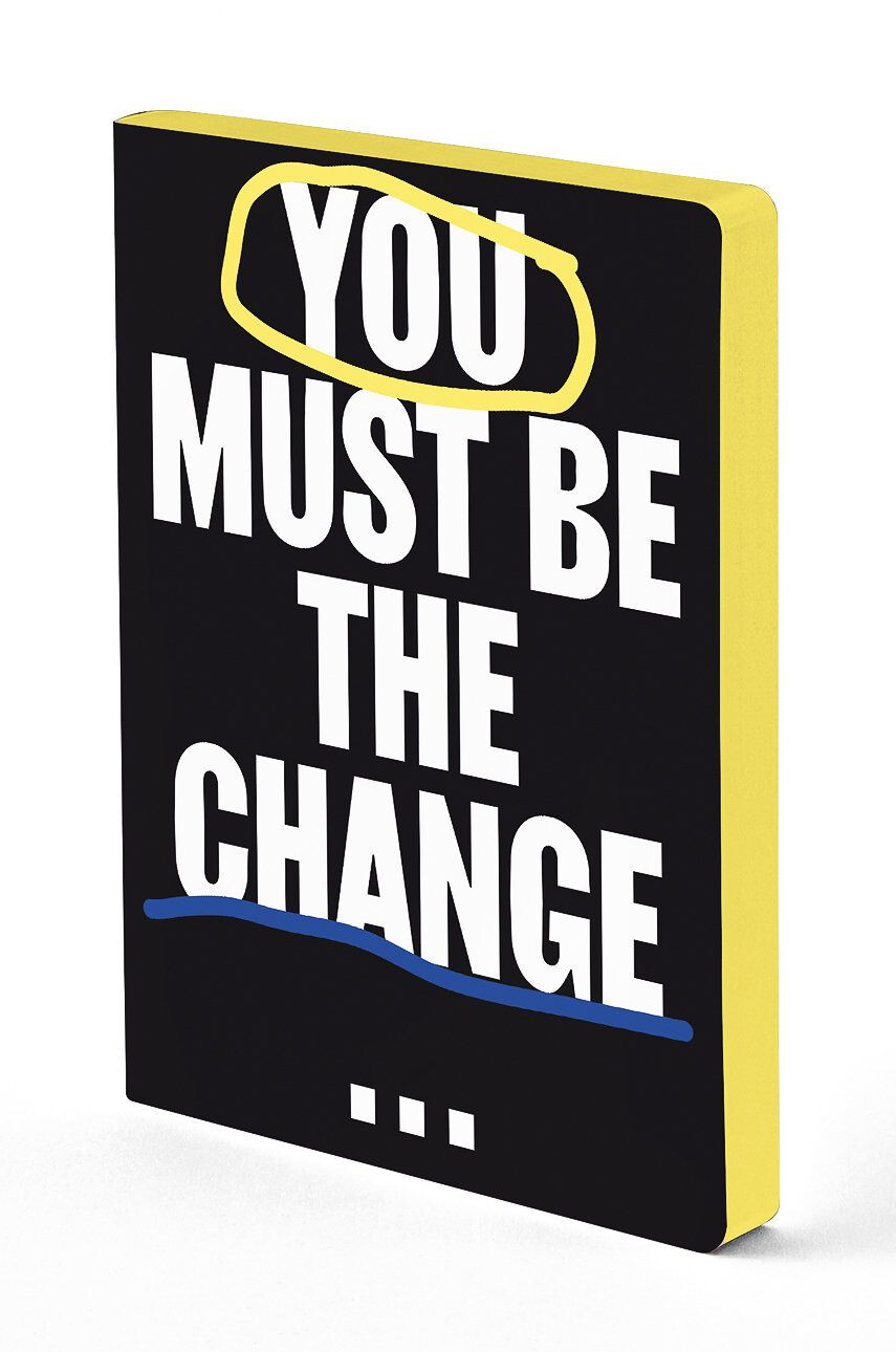 Nuuna Σημειωματάριο YOU MUST BE THE CHANGE - Pepit.gr