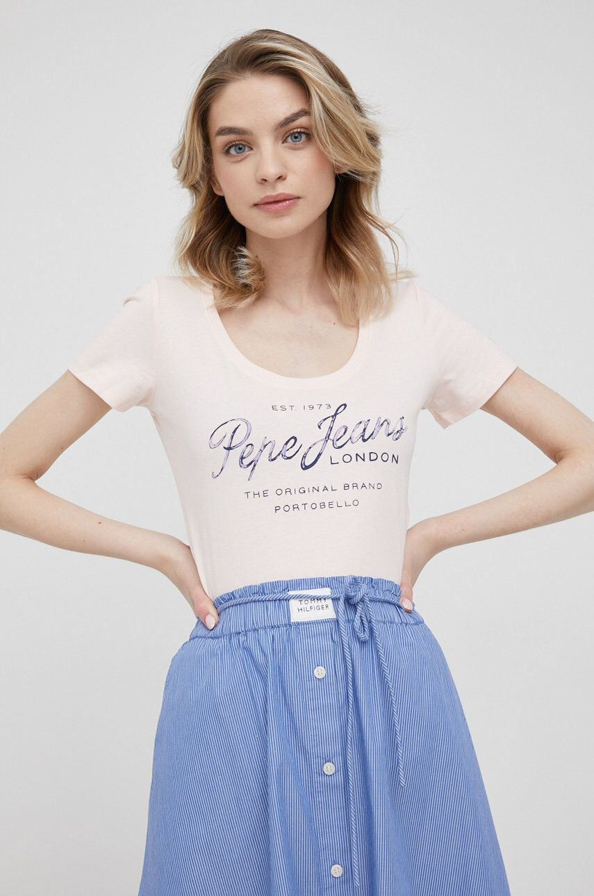 Pepe Jeans Βαμβακερό μπλουζάκι Baia - Pepit.gr