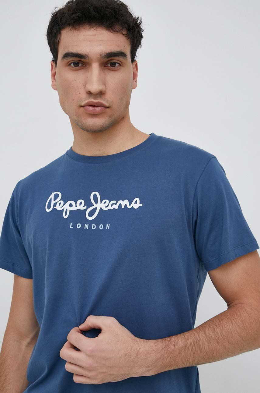 Pepe Jeans Βαμβακερό μπλουζάκι Eggo - Pepit.gr