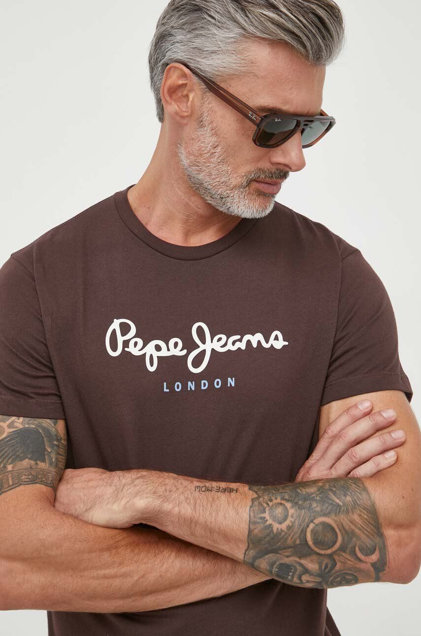 Pepe Jeans Βαμβακερό μπλουζάκι EGGO - Pepit.gr