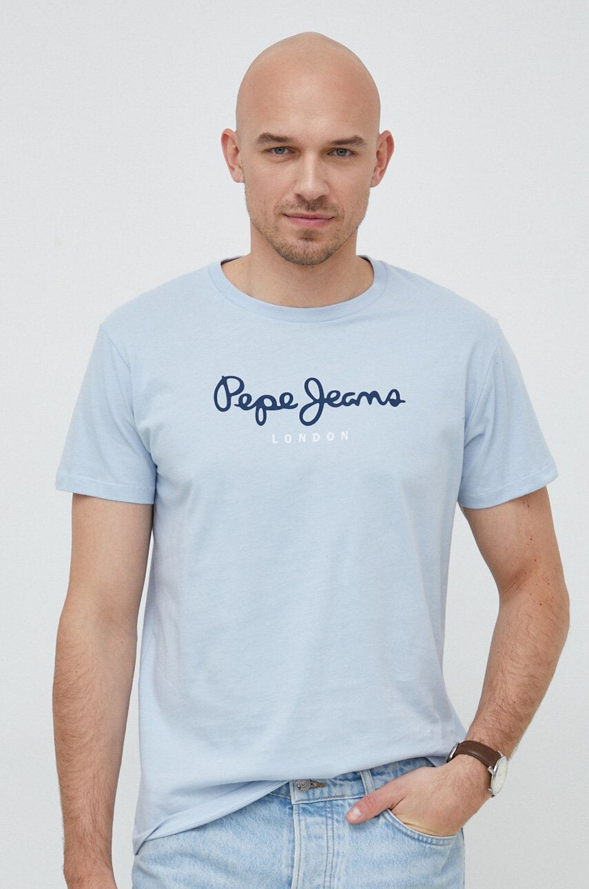 Pepe Jeans Βαμβακερό μπλουζάκι Eggo - Pepit.gr