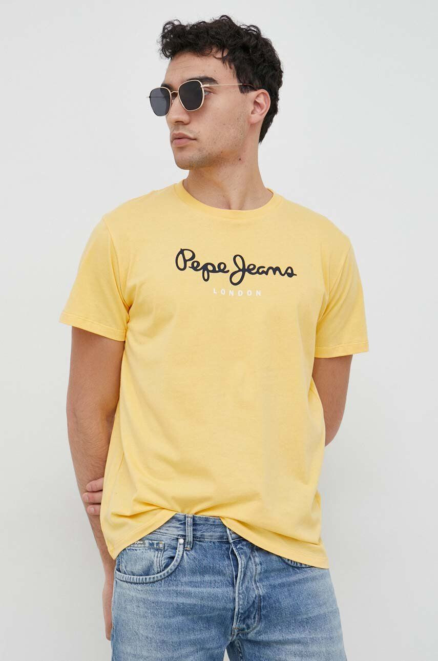 Pepe Jeans Βαμβακερό μπλουζάκι Eggo - Pepit.gr