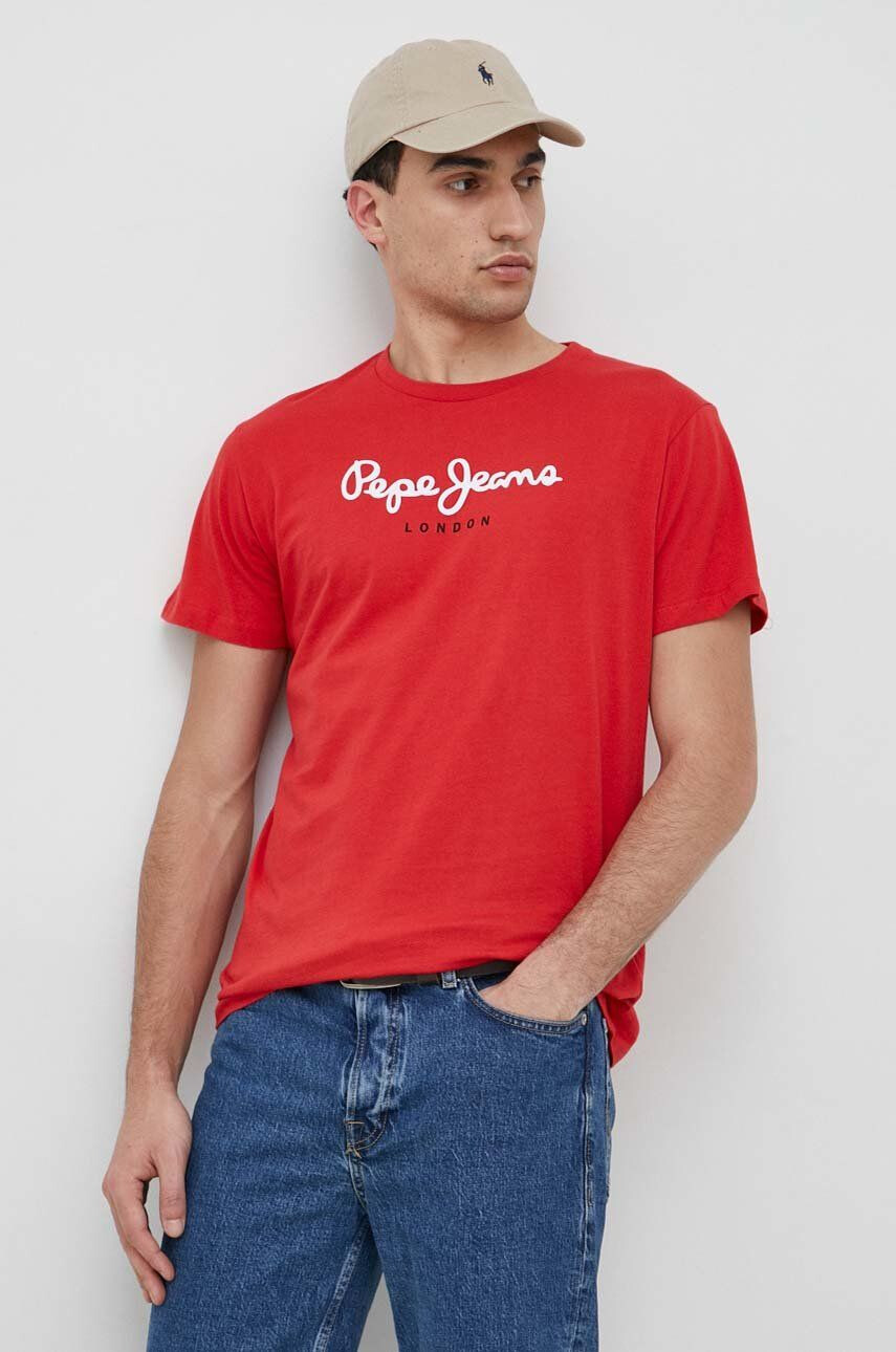 Pepe Jeans Βαμβακερό μπλουζάκι Eggo - Pepit.gr