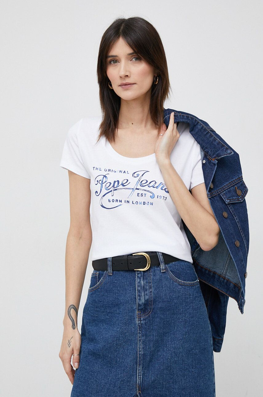 Pepe Jeans Βαμβακερό μπλουζάκι Mery - Pepit.gr