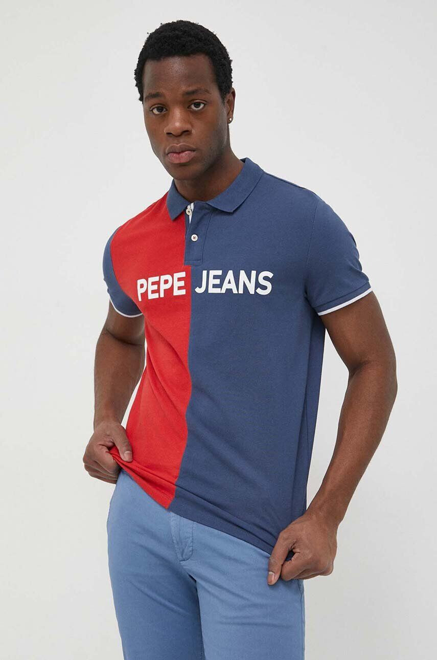 Pepe Jeans Βαμβακερό μπλουζάκι πόλο Jan - Pepit.gr