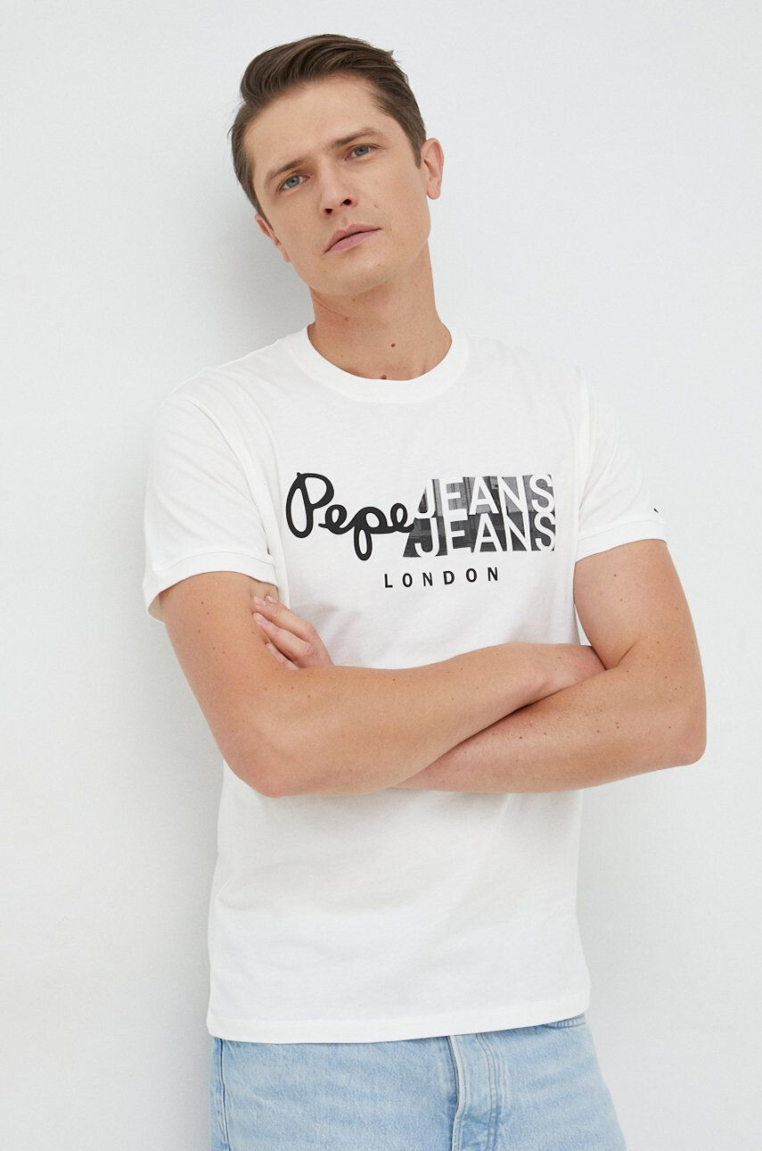 Pepe Jeans Βαμβακερό μπλουζάκι Topher - Pepit.gr