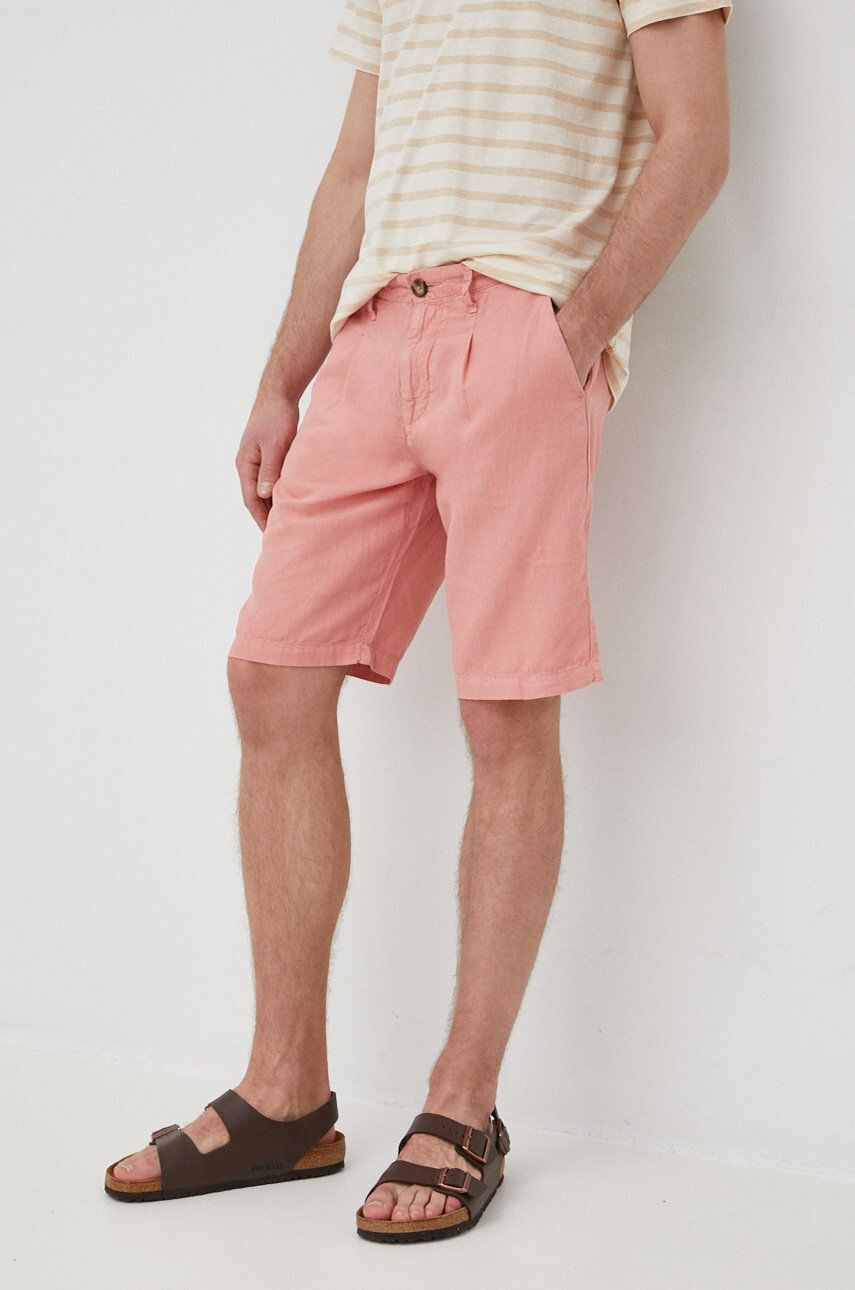 Pepe Jeans Λινό σορτς Arkin Short Linen - Pepit.gr