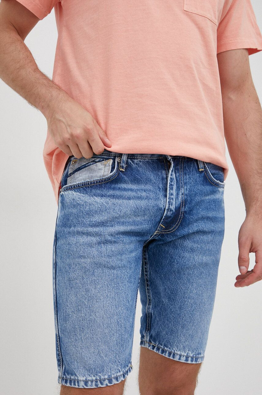 Pepe Jeans Τζιν σορτς Stanley Short Logo - Pepit.gr