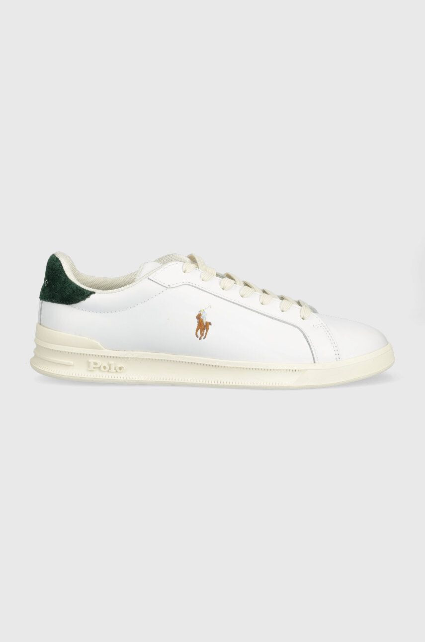 Polo Ralph Lauren Δερμάτινα αθλητικά παπούτσια Hrt Ct Ii χρώμα: άσπρο - Pepit.gr