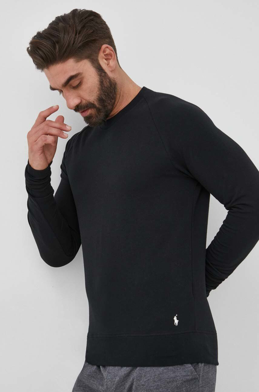 Polo Ralph Lauren Longsleeve ανδρικά χρώμα: μαύρο - Pepit.gr