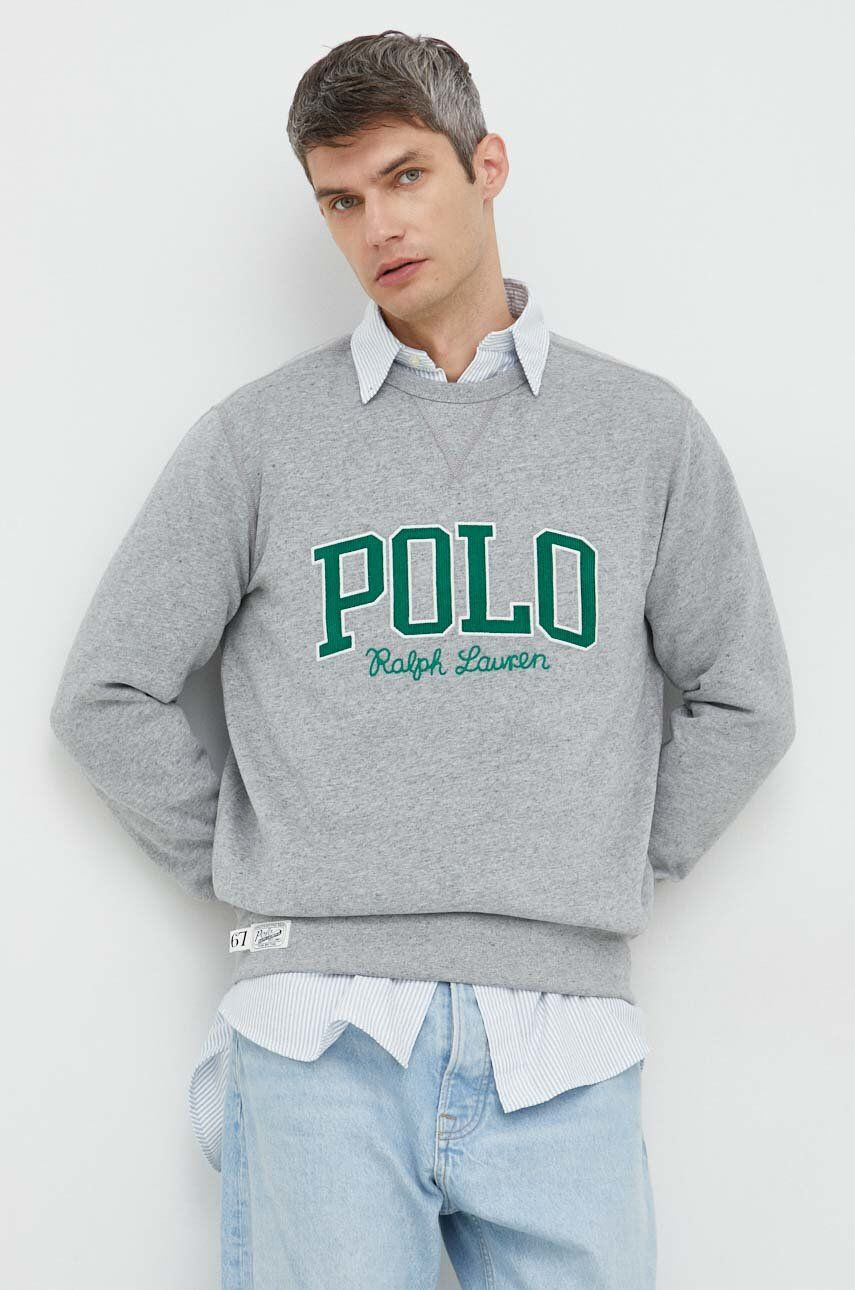 Polo Ralph Lauren Μπλούζα χρώμα: γκρι - Pepit.gr