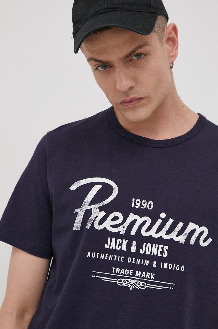 Premium by Jack&Jones Βαμβακερό μπλουζάκι - Pepit.gr