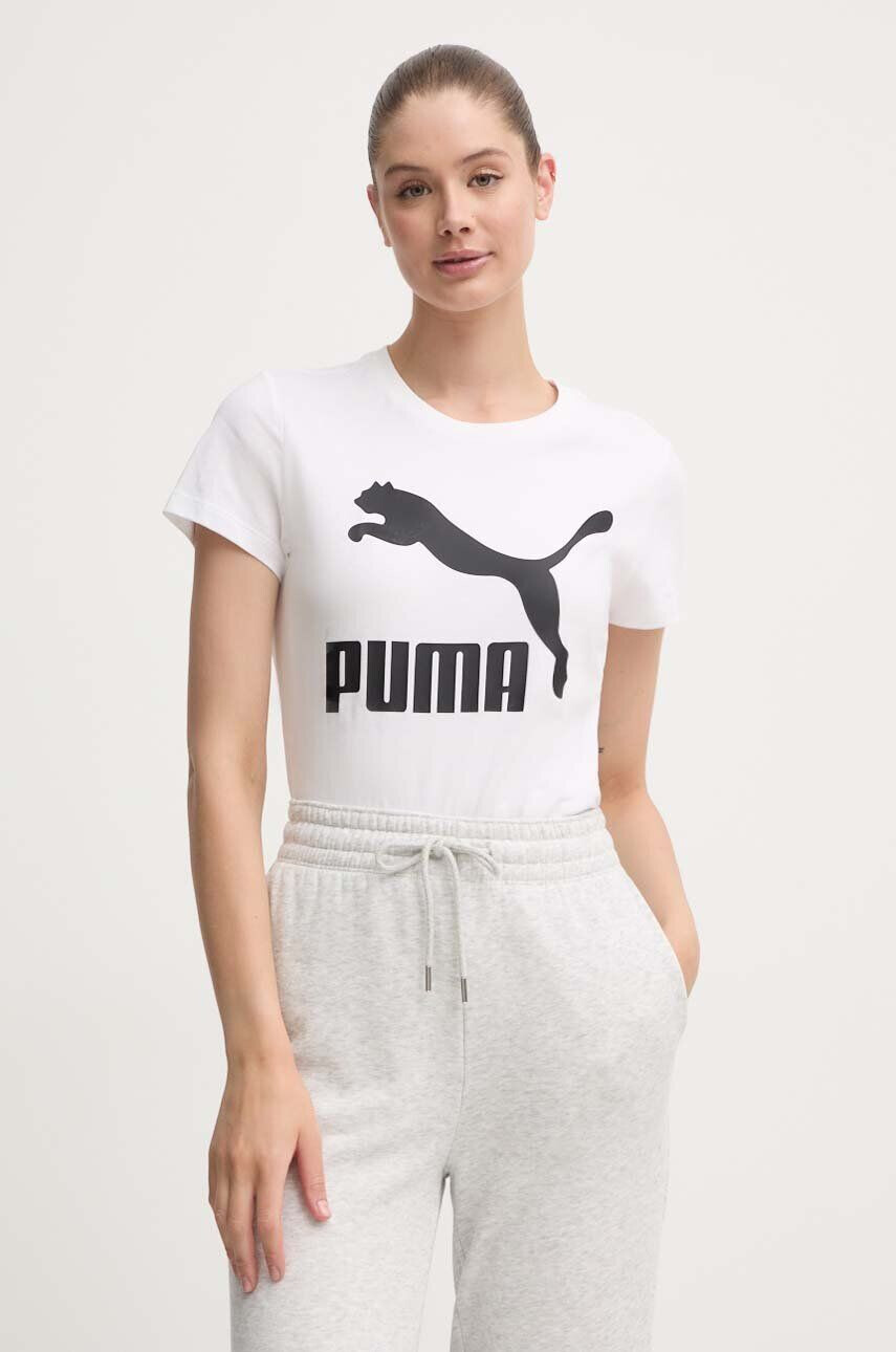 Puma Βαμβακερό μπλουζάκι Classic Logo Tee - Pepit.gr