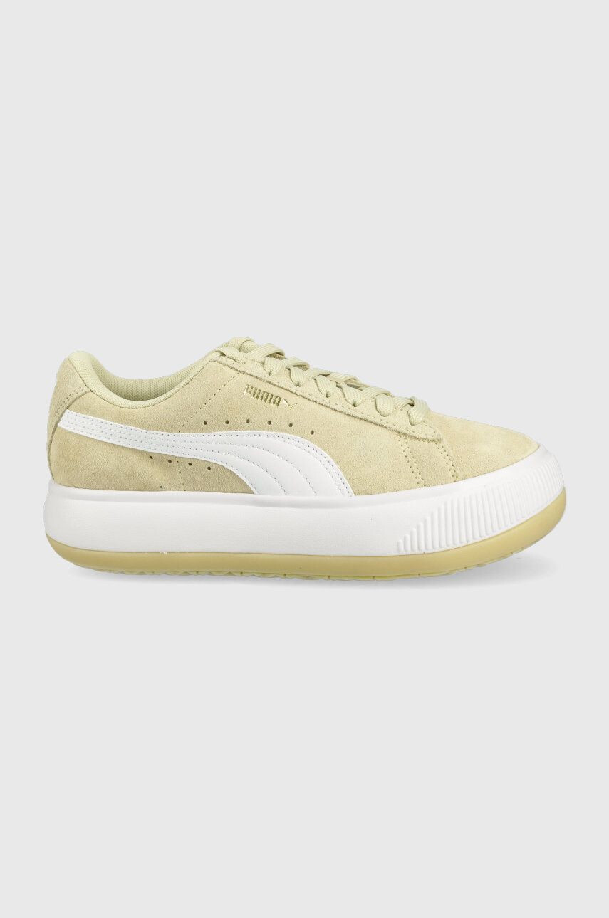 Puma Δερμάτινα αθλητικά παπούτσια Suede Mayu χρώμα: πράσινο - Pepit.gr