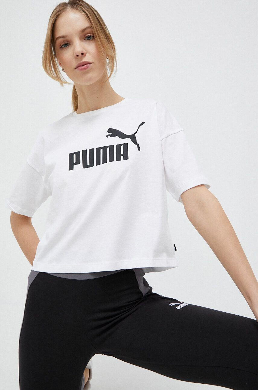 Puma Μπλουζάκι χρώμα: άσπρο - Pepit.gr