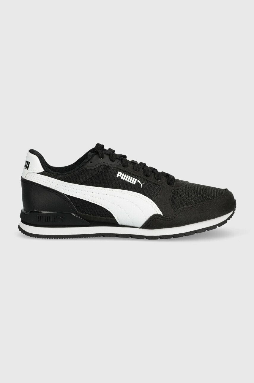 Puma Παιδικά αθλητικά παπούτσια ST Runner v3 Mesh Jr χρώμα: μαύρο - Pepit.gr