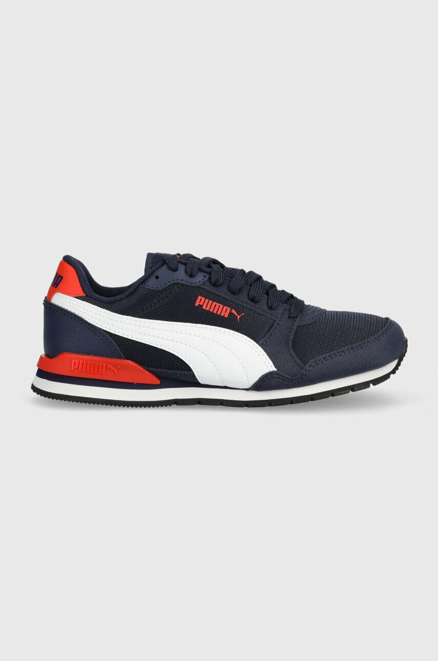 Puma Παιδικά αθλητικά παπούτσια ST Runner v3 Mesh Jr χρώμα: ναυτικό μπλε - Pepit.gr