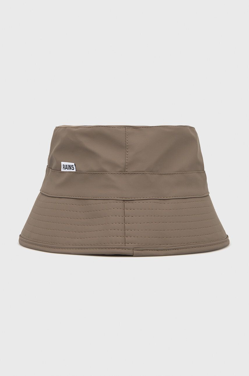 Rains Καπέλο 20010 Bucket Hat χρώμα: μπεζ - Pepit.gr