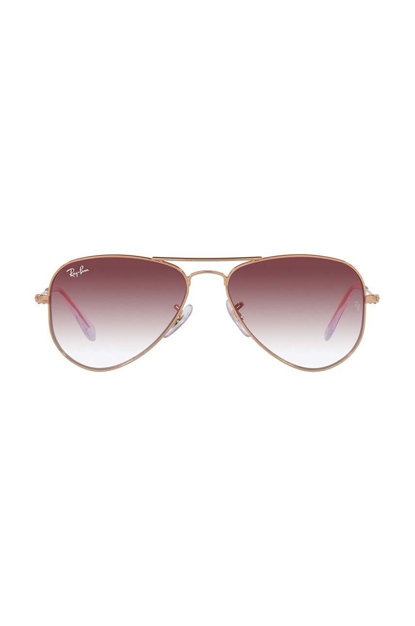 Ray-Ban Παιδικά γυαλιά ηλίου Junior Aviator χρώμα: ροζ 0RJ9506S - Pepit.gr