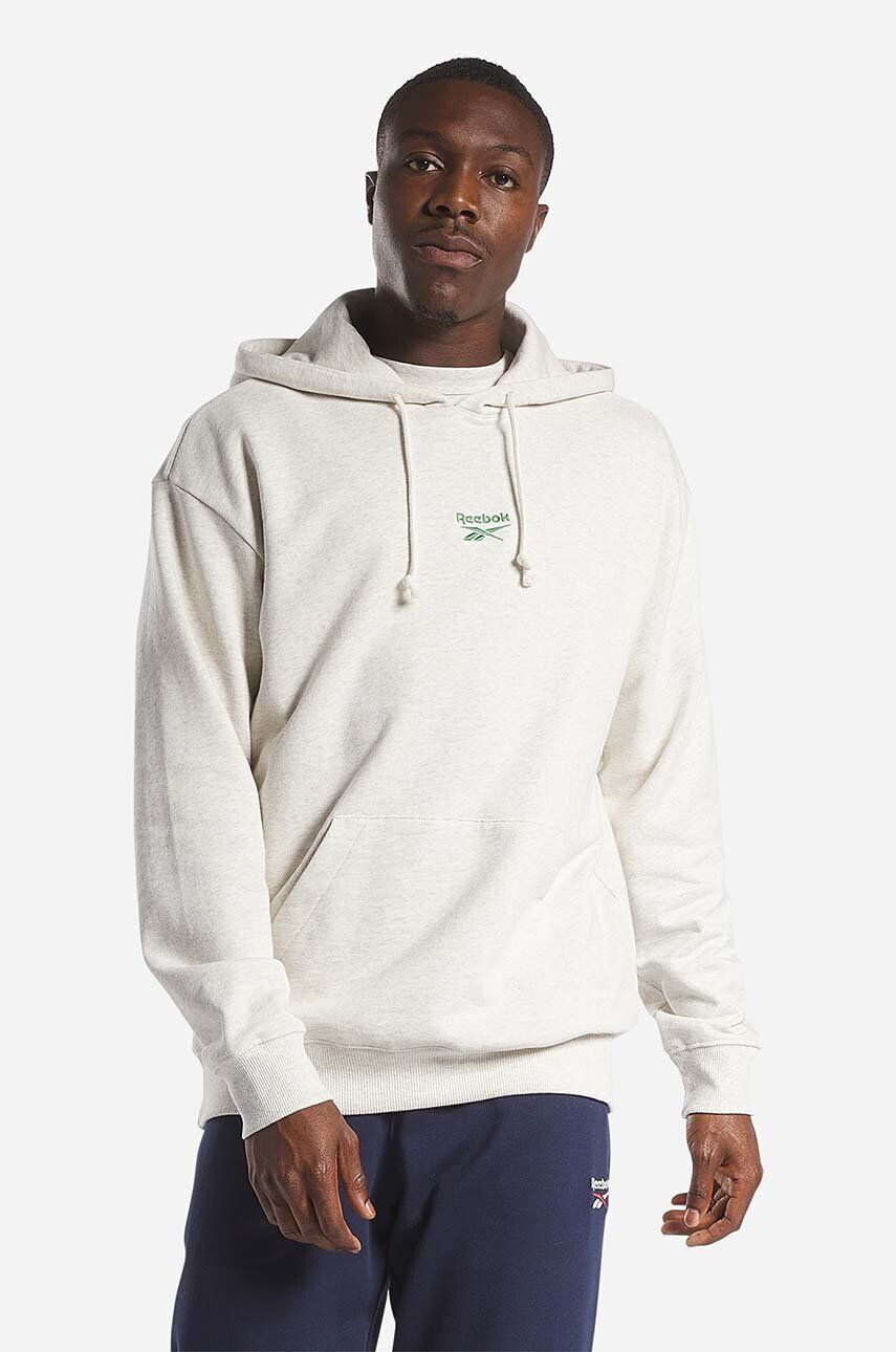 Reebok Classic Βαμβακερή μπλούζα Small Vector Hoodie - Pepit.gr