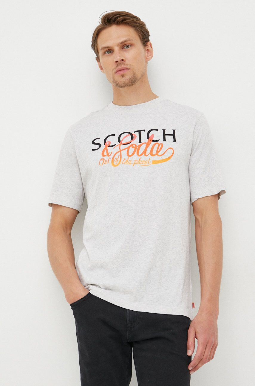 Scotch & Soda Βαμβακερό μπλουζάκι - Pepit.gr