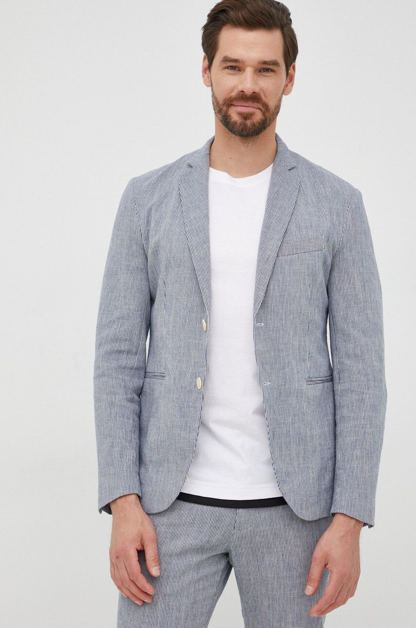 Sisley Blazer με μείγμα λινών - Pepit.gr