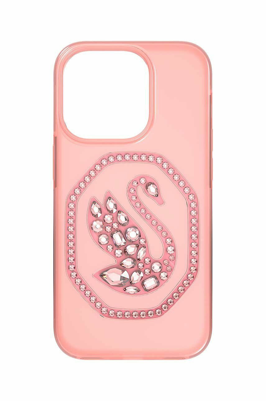 Swarovski Θήκη κινητού iPhone® 14 Pro χρώμα: ροζ - Pepit.gr