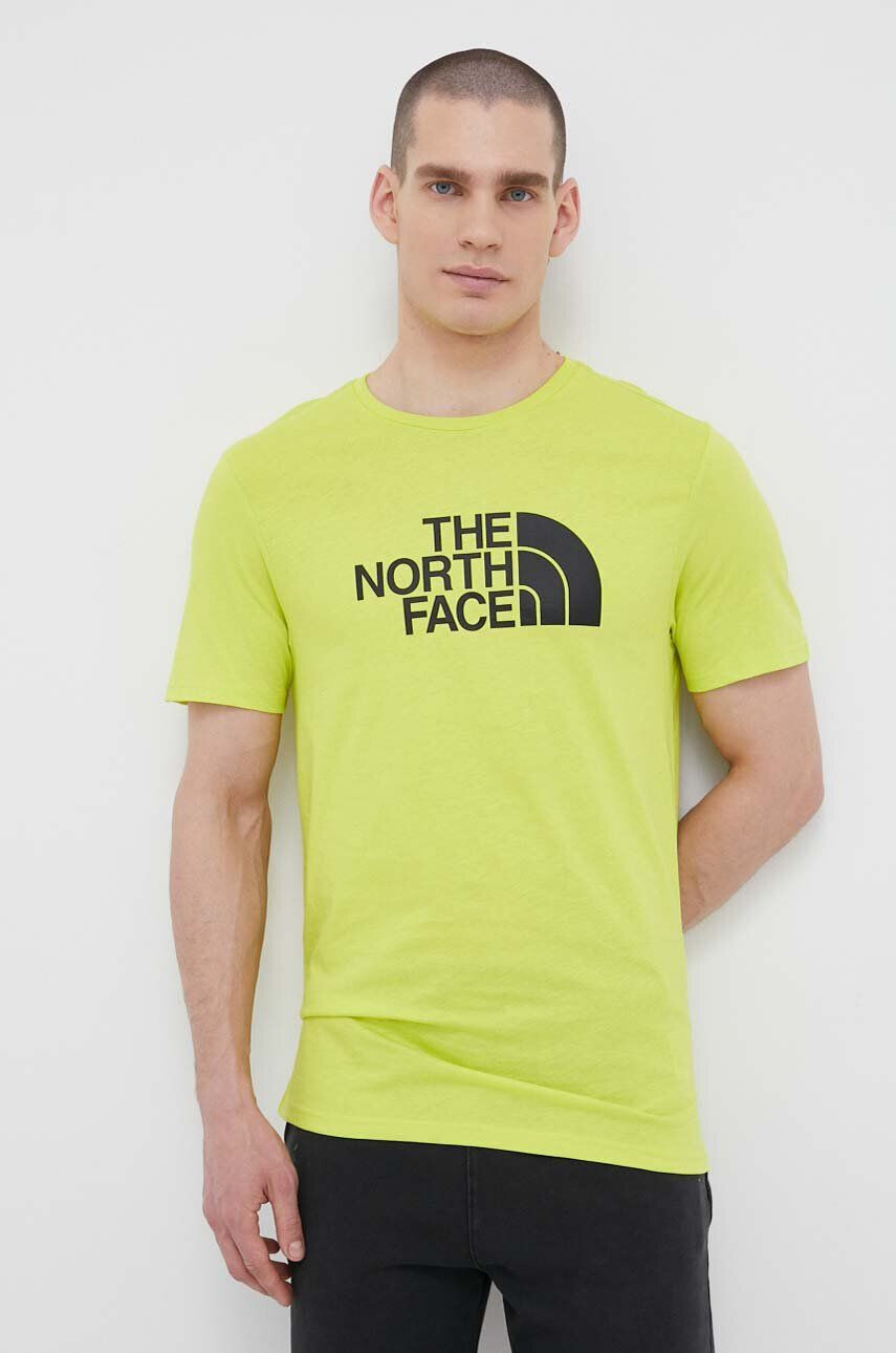 The North Face Βαμβακερό μπλουζάκι χρώμα: πράσινο - Pepit.gr