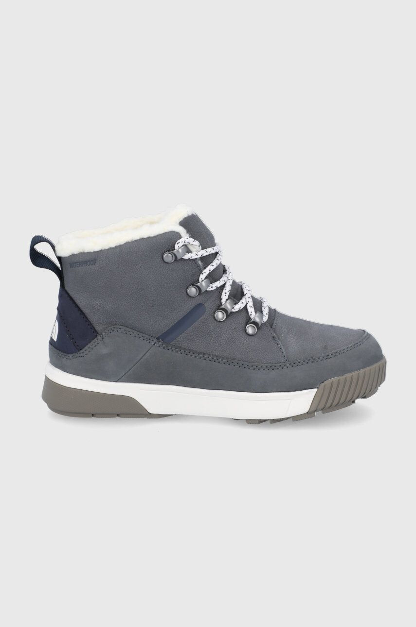 The North Face Δερμάτινα παπούτσια W SIERRA MID LACE WP γυναικεία χρώμα: ναυτικό μπλε - Pepit.gr